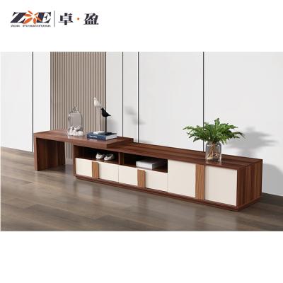 China Wholesale Simple Elegant Modern Wood TV Stand / Living Room Wood Cabinets Foshan Factory for sale