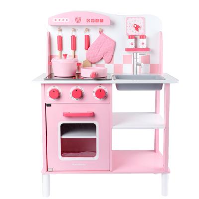 China Preschool Children Play Set Children Play Room Kitchen Accessories Cooking Children's Kitchen Simulation Wooden Toys for sale