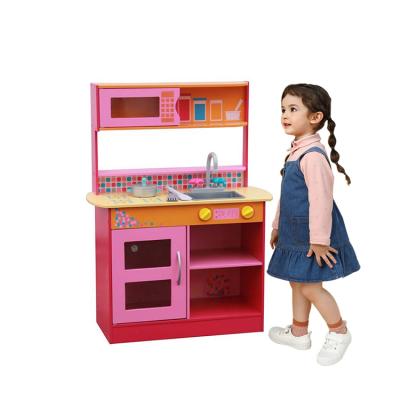 China Play kitchen set beautiful play kitchen kida kid wooden play set toy small non-toxic kitchen for kids real things for sale