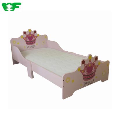 China Modern Princess Style Furniture Top Quality Kids Beds Simple Wooden Pink Girls Bedroom Furniture for sale