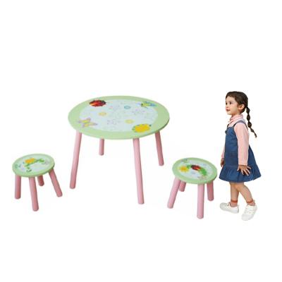 China Modern Room Furniture Cartoon Table Set Children Homeschooling Kids Adjustable Table Chair for sale