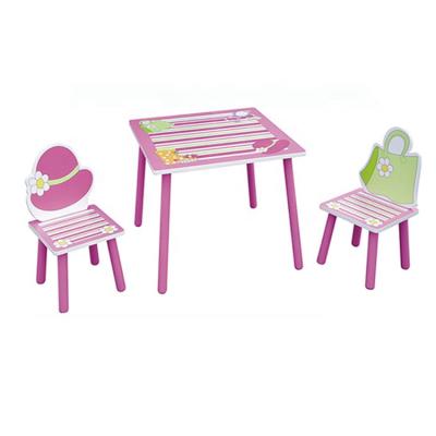 China WEIFU Modern Kids Furniture Wooden Table And Chairs Set For Girls for sale