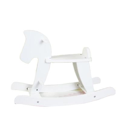 China WEIFU Newest Fashion Babies Safe Wholesale Baby Wooden Rocking Horse Children Toy For Kids for sale