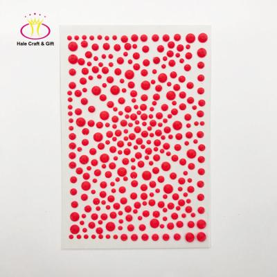 China Custom Decorative Sticker Glow in the Dark Self Adhesive Acrylic Stone Crystal Jewelry Decoration Sheet Diamond Rhinestone 3D Sticker for sale