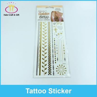 China Temporary Wholesale Girl's Silver Intimate Metallic Tattoos and Gold Temporary Tattoos for sale