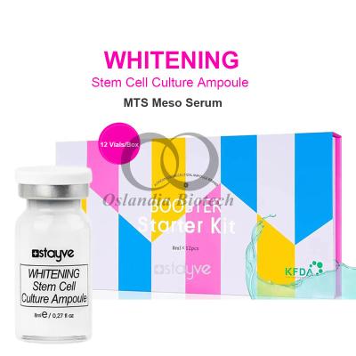 China Stavye Cultivo de células madre blanqueador Ampola Mezo estimulante de la piel Suero aclarador Reducción de arrugas MTS Microneedling Solución de mesoterapia 8 ml/ vial en venta