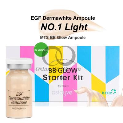 China Stavye Dermawhite BB Glow Ampoule No. 1 Meso ligero suero antienvejecimiento Whitneing MTS Microneedling Solución de mesoterapia 8 ml/ vial en venta