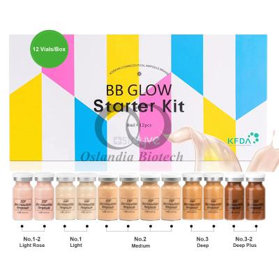 China Stavye Dermawhite BB Glow Foundation Ampola Kit de inicio Pigmento 5 tipos Sombra Meso Sero Antigénero MTS Microneedling Solución de mesoterapia 8ml/Válculo en venta