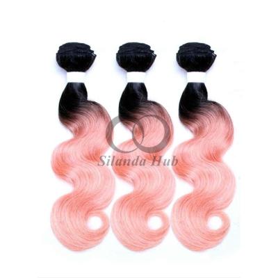 China #T1B/Pink Body Wave Remy Human Hair Bundles Sew In Weave Bundles Brazilian Bundle Deals for sale