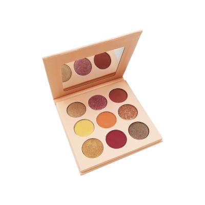 China 2021 Colors Cosmetics 9 Colors Beauty Makeup Professional Wholesale Waterproof Eyeshadow Palette Custom Logo Eyeshadow for sale