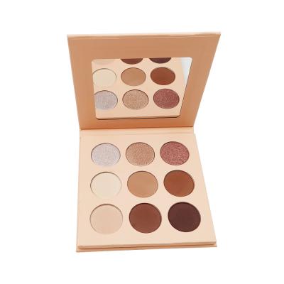 China Private Label Waterproof High Quality 9 Color DIY Eyeshadow Palette Custom Eyeshadow Makeup for sale