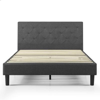 China Mattress Foundation Upholstered Storage Platform Bed Wood Slat Support for sale