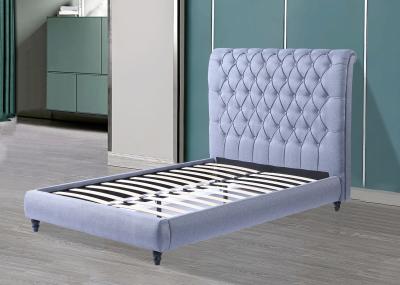 China Hotel-Schlafzimmer-moderner Entwurfs-Königin-Größe Gray Soft Platform Button Bed mit wasserdichtem zu verkaufen