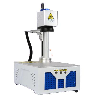 China SHANDONG DEEP JUMING BRAND inscription fiber laser marker name collar machine laser printing machine small size for sale