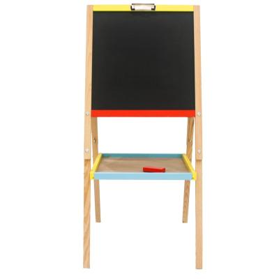 China Dual Side Writing Board Painting Blackboard Toy Drawing Children Drawing Wooden Magnetic Children Easel for sale