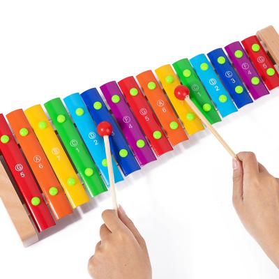 China Toy Early Educational Baby Educational 15 Notes Hitting Xylophone Wooden Toys for Children for sale