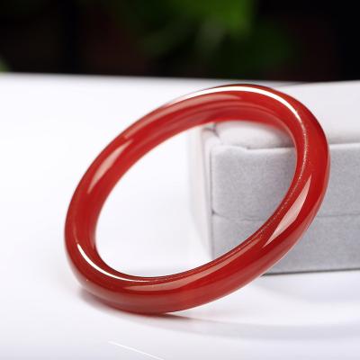 China CLASSIC manufacturers wholesale Chalcedony wide thickening version of Red Agate Jade Mother Bracelet Crafts from China for sale