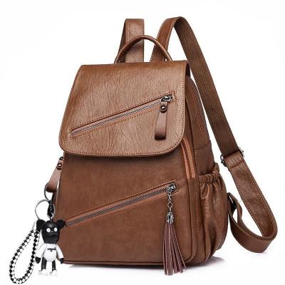 China Other Women's Designer Rucksack Large Ladies Shoulder Bags PU Leather Canvas for sale