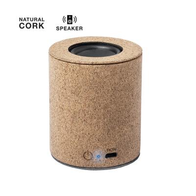 China Mp3 Player+FM Radio+MIC Wholesale CORK BT Speaker Portable Cell Phone Wireless Speaker mini for sale