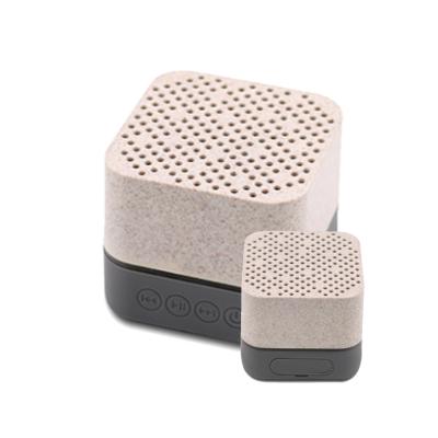 China Wireless BT Speaker Call Wheat Speaker Straw Speaker Portable Mini Sound Box Video Waterproof Portable Iodegradable Eco-Friendly Music for sale