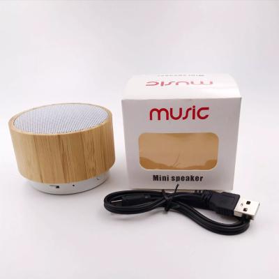 China Mini Portable Wireless 5.0 Bamboo Wooden Music Player Audio Speaker LK-BTS-288 for sale