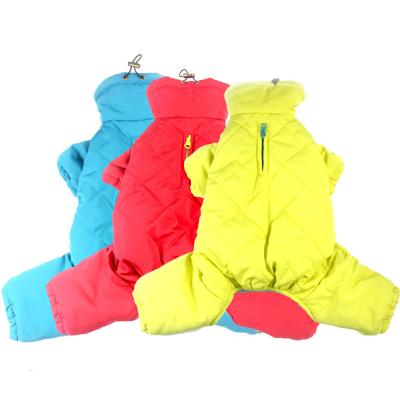 China Wholesales Dog Viable Winter Overalls Waterproof Jacket Clothing Thicken Warm Pet Clothes Soft Fur Dog Jacket For Dogs for sale