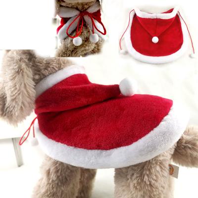 China Xmas Viable Funny Cloak Red Pet Clothes Cosplay Christmas for sale