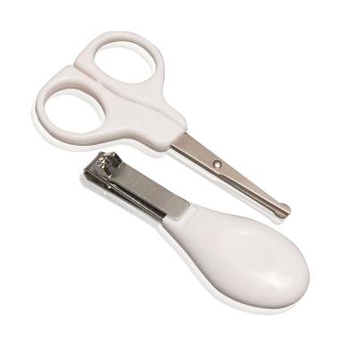 China Carbon steel and ABS baby nail scissors and nail clippers infant health rmanicure health care safty tools for sale