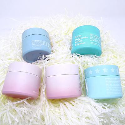 China Custom color printing 15ml 30ml 50ml 100ml face skin care cream matte porcelain opal cosmetic jars cosmetic jars with lids for sale