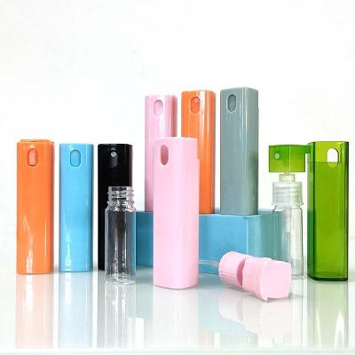 China 10ml Square PP Cosmetic Plastic Round Spray Bottle With White Sprayer Alcohol In Stock for sale