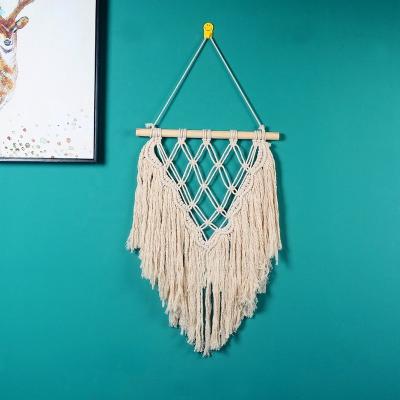 China Handmade Macrame Wall Hanging From Europe Boho Large Art Tapestry Wall Decor for sale