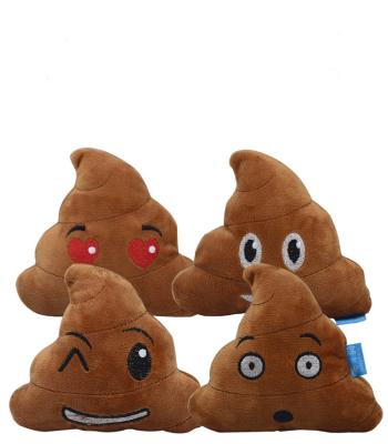 China Viable Shape Plush Poop Vocal Dog Toys Molar Teeth Cleaning Toys Chewing Purr Pillow for sale