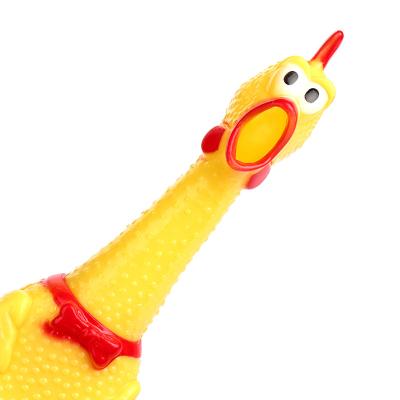 China Viable Hot Sale Classic Toy Screaming Chicken Puppy Pet Voice Chewing Toy for sale