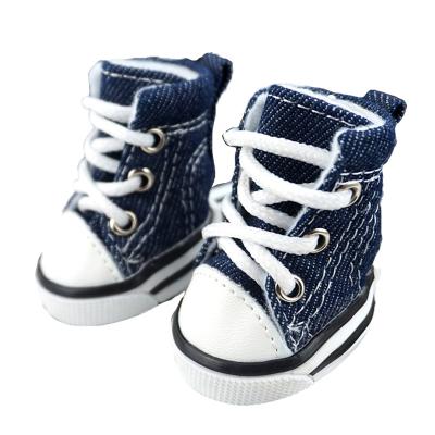 China Durable Canvas Classic Pet Shoes Paws Safety Vans Anti-Slippery Cat Shoes for sale