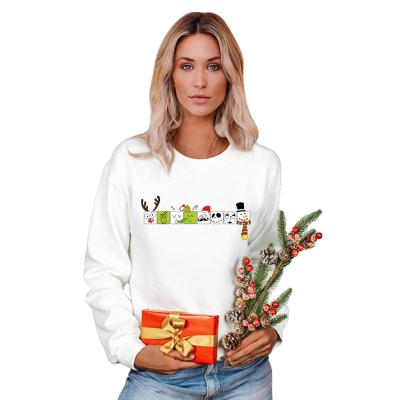 China Fashion hoodie autumn new arrivals Christmas women's QUICK DRY pyrography loose casual pullover O-neck long sleeve tops for sale