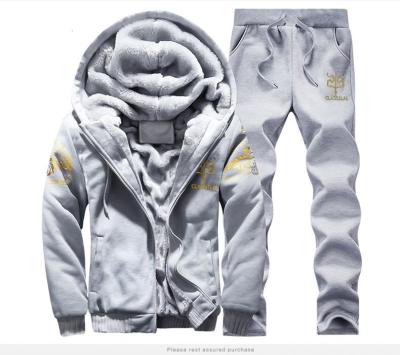 China Hot Selling Plus Size Men's Winter Suits Casual Warm Men's Tracksuits Two-Piece Outfits Clothes Shaping Sets for sale