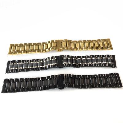 China Custom Watch Parts Stainless Steel Watch Band Strap 22mm For Seiko SKX007Seamless Folding Buckle Dive With Tool Watch Parts for sale