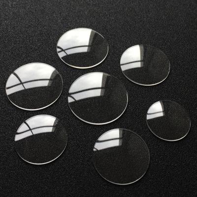 China Double soft dome1.0mm thick 20 ~29.5mm diameter watch crystal lens flat mineral glass parts wholesale for sale