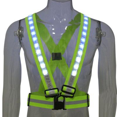 China Safety Motorcycle Security Led Safety Reflective Vest for sale