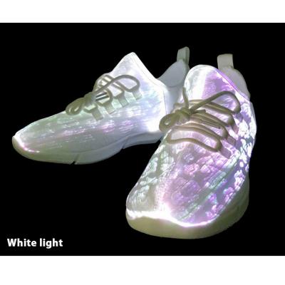 China Outdoor Hot Selling Plastic PMMA Fiber Optic Sport Shoes Recharge Glowing In The Dark for sale