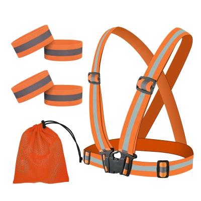 China High Vis Safety Vest High Visibility Vest Waistband Elastic Strap For Outdoor Running Sports for sale