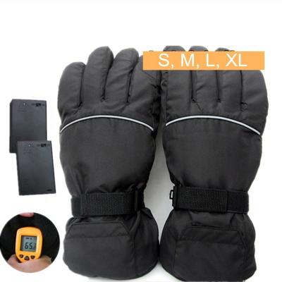 China Heated Snow Waterproof Electric Outdoor Research Mittens Winter Heated Cycling Gloves for sale