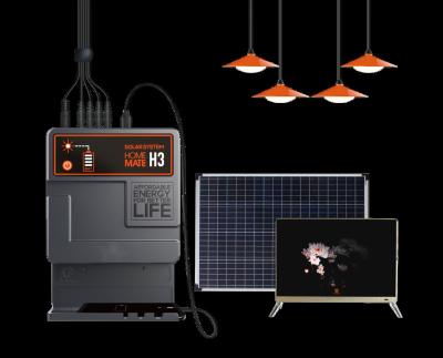 China Paygo Portable Solar Home Generator Pay As You Go Solar Home Power System With 5 Led Lights For Africa for sale