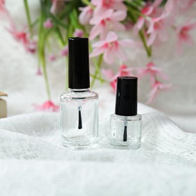 China 8m High Quality Recyclable Clear Cosmetic Container Eco-friendly Makeup 15ml Nail Polish Empty Nail Polish Glass Bottle for sale