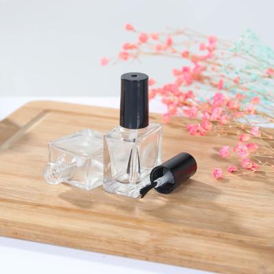 China Wholesale Custom 15ml Square Empty Nail Polish Glass Bottle Eco - Friendly Recyclable for sale