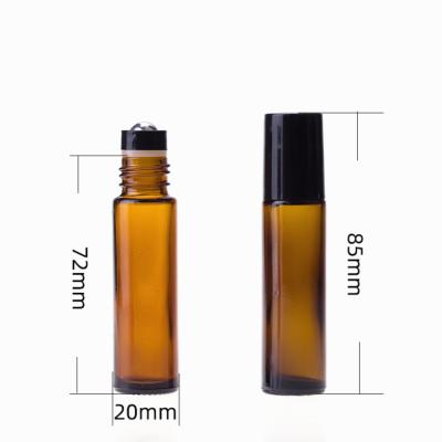 China Eco-friendly Recyclable Essential Oil 5ml 10ml Wholesale Rollerball Bottle Empty Roll On Bottle With Plastic Cap for sale