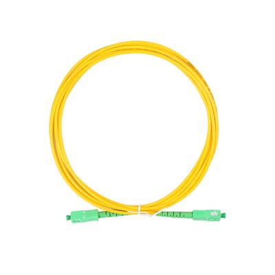 China FTTH SC-APC Weld Plastic With Ear SC Simplex Singlemode Fiber Optic Adapter for sale