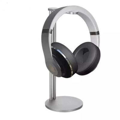 China Fashiontable Desktop Headset Stand Holder Gaming Earphone Display Earphone Aluminum Frame For All Size Headphones for sale