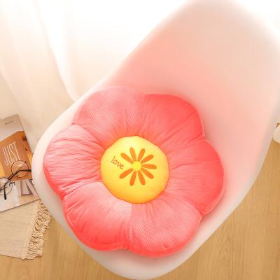 China Creative beautiful anti-static plush small daisy flower chair cushion home decoration thickened cushion wholesale for sale