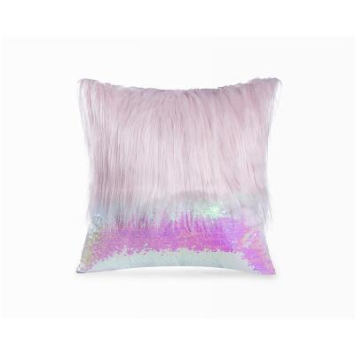 China New INS Anti-Static Net Red Plush Sequin Princess Splicing Style With Pillow Case Lounge Cushion for sale